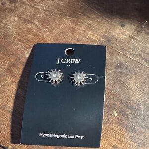 J.Crew Gold Starburst Earrings